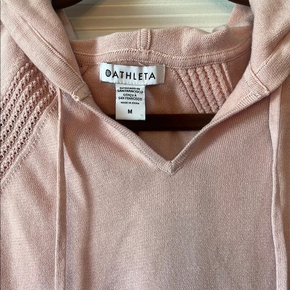 Athleta Pink Oversized Hoodie Relaxed Fit - Picture 4 of 5